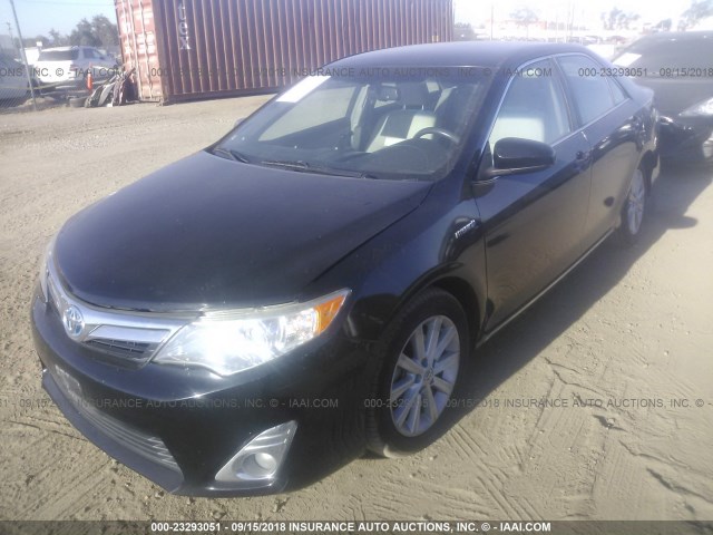 4T1BD1FK5EU121307 - 2014 TOYOTA CAMRY HYBRID/LE/XLE Qara foto 2