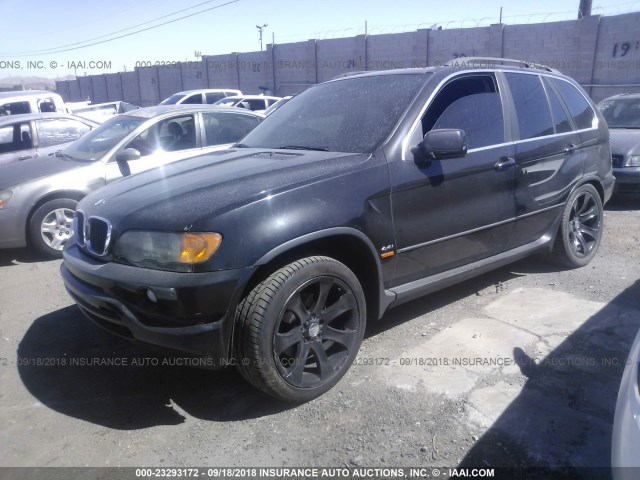 5UXFB335X3LH44304 - 2003 BMW X5 4.4I BLACK photo 2