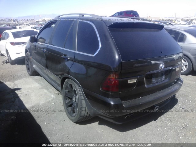 5UXFB335X3LH44304 - 2003 BMW X5 4.4I BLACK photo 3