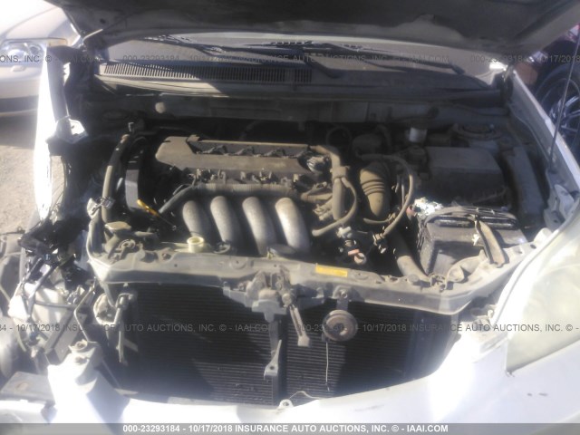 2T1KY38E53C138999 - 2003 TOYOTA COROLLA MATRIX XRS SILVER photo 10