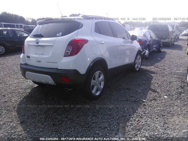 KL4CJBSB5GB732704 - 2016 BUICK ENCORE CONVENIENCE WHITE photo 4