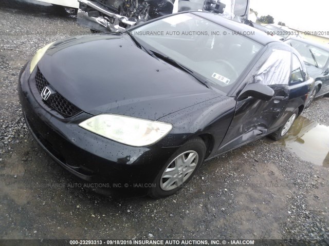 1HGEM22155L065624 - 2005 HONDA CIVIC DX VP BLACK photo 2