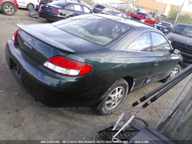 2T1CG22P01C539322 - 2001 TOYOTA CAMRY SOLARA SE GREEN photo 4