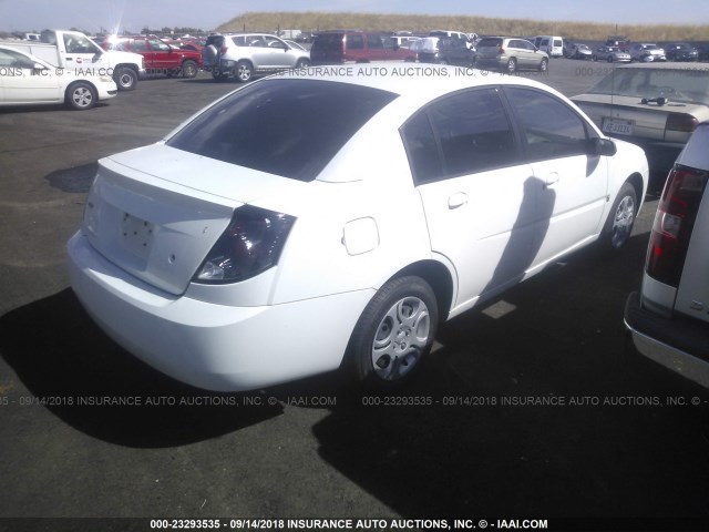 1G8AJ52F34Z164371 - 2004 SATURN ION LEVEL 2 白色 照片 4
