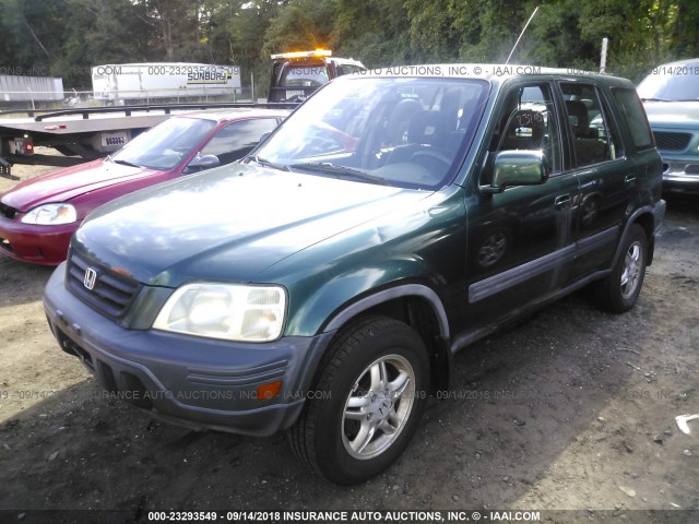 JHLRD1862XC078429 - 1999 HONDA CR-V EX GREEN photo 2