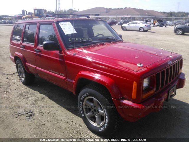 1J4FJ68S5WL244793 - 1998 JEEP CHEROKEE SPORT/CLASSIC RED photo 1