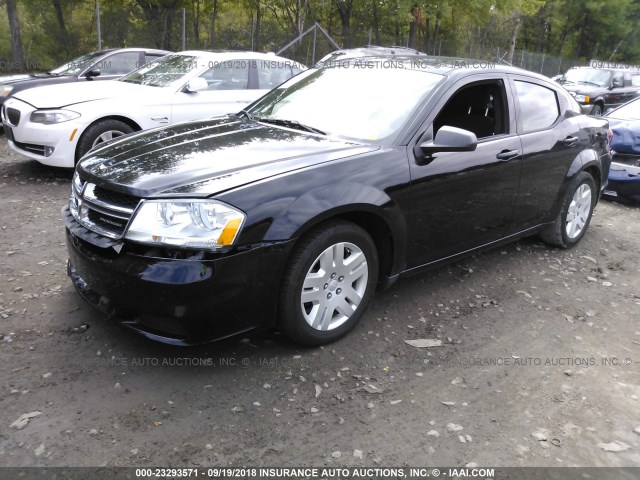 1B3BD4FB7BN608425 - 2011 DODGE AVENGER EXPRESS BLACK photo 2