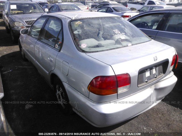 1HGEJ6521TL050846 - 1996 HONDA CIVIC DX SILVER photo 3