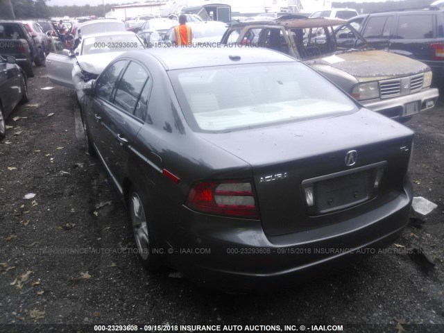 19UUA66208A015714 - 2008 ACURA TL GRAY photo 3