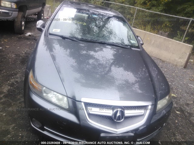 19UUA66208A015714 - 2008 ACURA TL GRAY photo 6