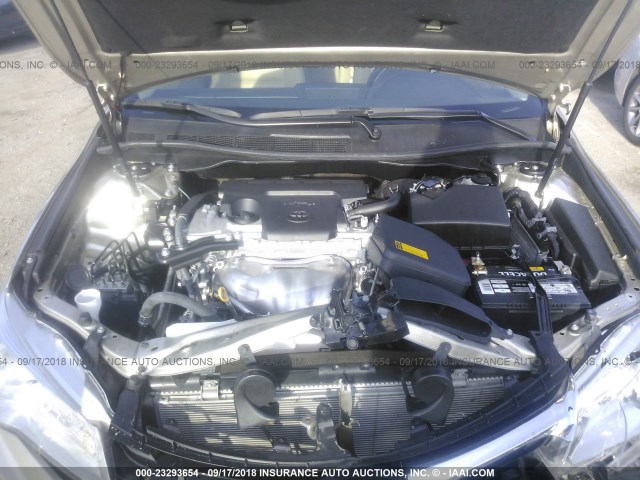 4T4BF1FKXFR501499 - 2015 TOYOTA CAMRY LE/XLE/SE/XSE 金色 照片 10