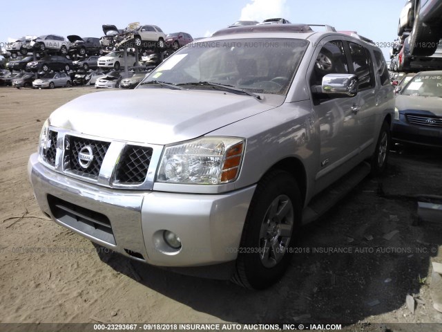 5N1BA08A87N705804 - 2007 NISSAN ARMADA SE/LE SILVER photo 2