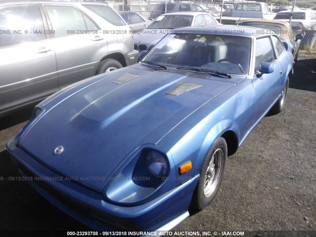 JN1HZ06S2BX186039 - 1981 DATSUN 280ZX 2+2 BLUE photo 2