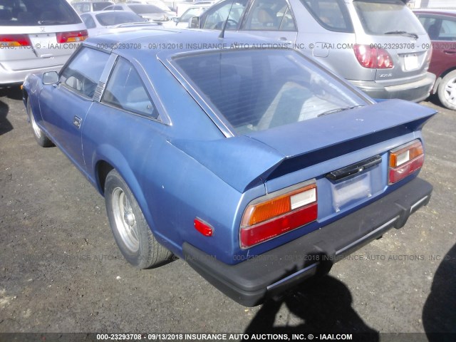 JN1HZ06S2BX186039 - 1981 DATSUN 280ZX 2+2 BLUE photo 3