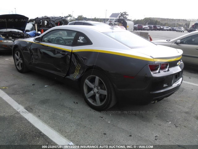 2G1FE1E36C9200856 - 2012 CHEVROLET CAMARO LS GRAY photo 3