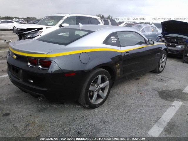 2G1FE1E36C9200856 - 2012 CHEVROLET CAMARO LS GRAY photo 4