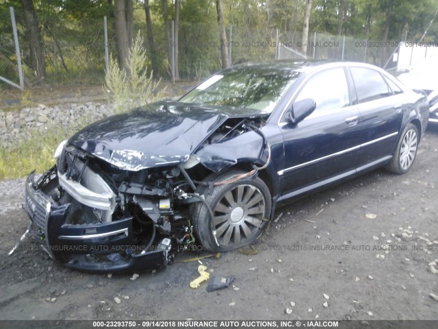 WAULL44E56N022666 - 2006 AUDI A8 4.2 QUATTRO Dark Blue photo 2