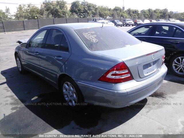 WDBRF54H16A886866 - 2006 MERCEDES-BENZ C GENERATION 2006 280 BLUE photo 3