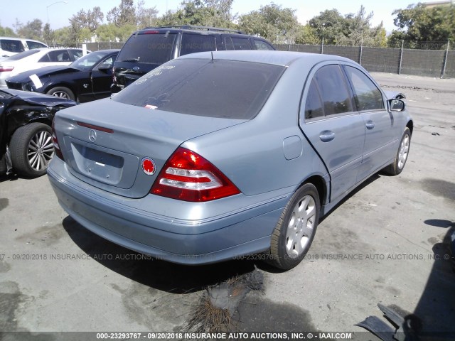 WDBRF54H16A886866 - 2006 MERCEDES-BENZ C GENERATION 2006 280 BLUE photo 4