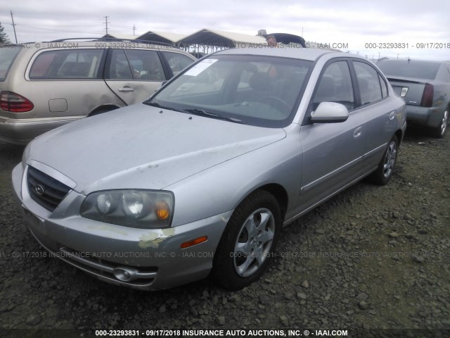 KMHDN46D86U272426 - 2006 HYUNDAI ELANTRA GLS/GT/LIMITED SILVER photo 2