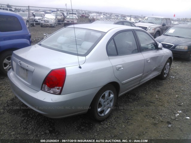 KMHDN46D86U272426 - 2006 HYUNDAI ELANTRA GLS/GT/LIMITED SILVER photo 4