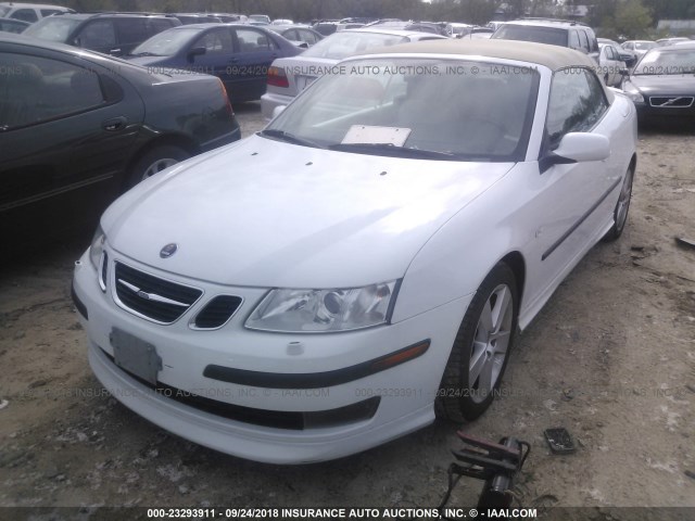 YS3FH71U776102294 - 2007 SAAB 9-3 AERO WHITE photo 2