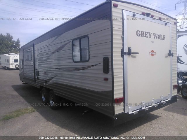 4X4TCKC29GK032533 - 2016 FOREST RIVER GREY WOLF  棕色 照片 3