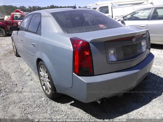 1G6DP577470113850 - 2007 CADILLAC CTS HI FEATURE V6 BLUE photo 3