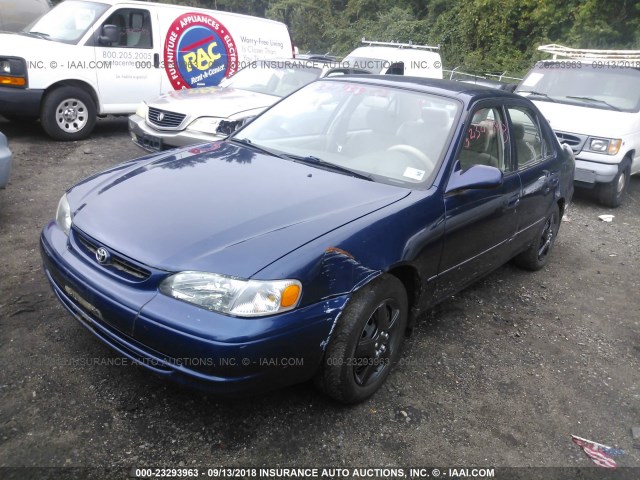 2T1BR18E1WC015111 - 1998 TOYOTA COROLLA VE/CE/LE BLUE photo 2