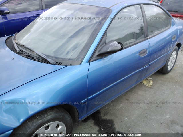 3B3ES47C7XT502509 - 1999 DODGE NEON HIGHLINE BLUE photo 6