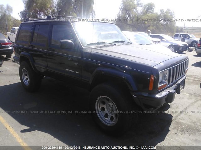 1J4FF68S91L508351 - 2001 JEEP CHEROKEE LIMITED BLACK photo 1