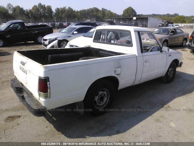 1N6ND01S8GC357619 - 1986 NISSAN 720 WHITE photo 4