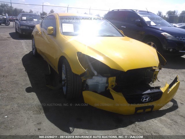 KMHHU6KH7BU046834 - 2011 HYUNDAI GENESIS COUPE 3.8L YELLOW photo 6