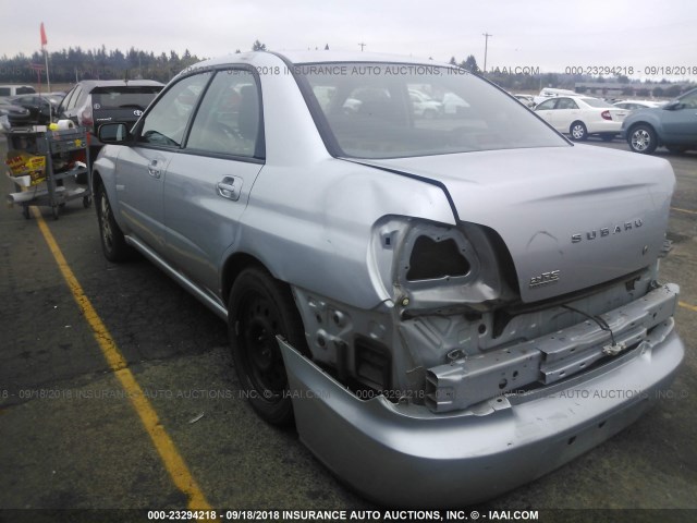 JF1GD67545H501172 - 2005 SUBARU IMPREZA RS SILVER photo 3