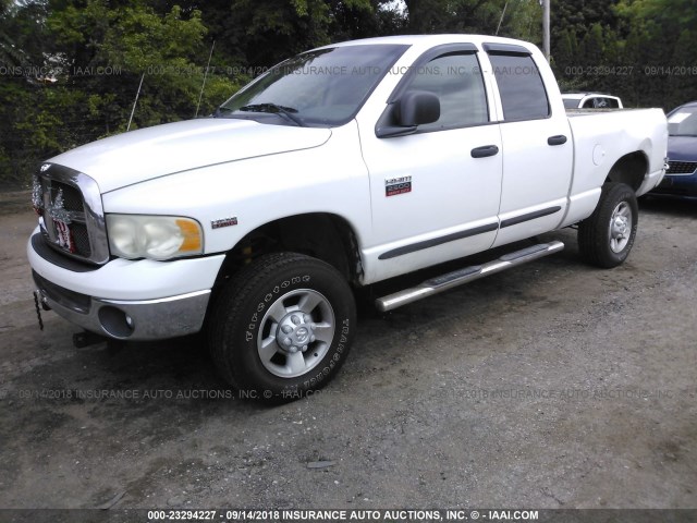 3D7KU28D63G756163 - 2003 DODGE RAM 2500 ST/SLT WHITE photo 2