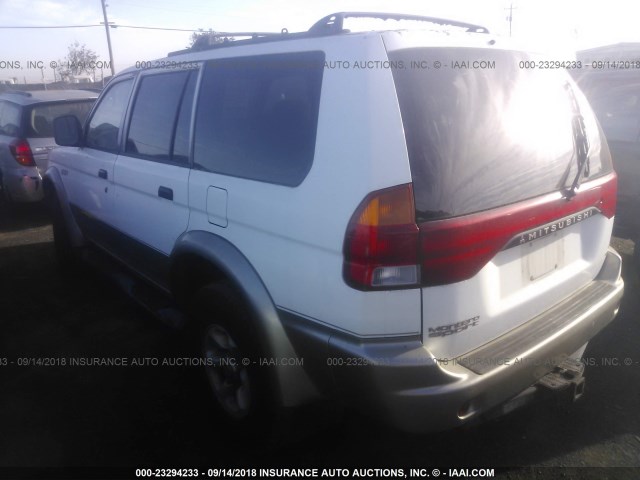 JA4MT31P1VP017081 - 1997 MITSUBISHI MONTERO SPORT LS WHITE photo 3