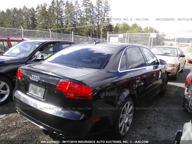 WAUGL78E85A555873 - 2005 AUDI NEW S4 QUATTRO BLACK photo 4