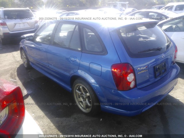 JM1BJ245931150890 - 2003 MAZDA PROTEGE PR5 BLUE photo 3