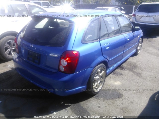 JM1BJ245931150890 - 2003 MAZDA PROTEGE PR5 BLUE photo 4