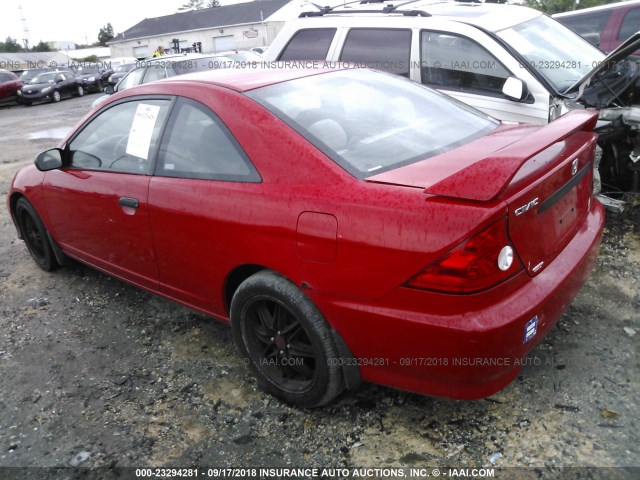 1HGEM22164L008685 - 2004 HONDA CIVIC DX VP RED photo 3