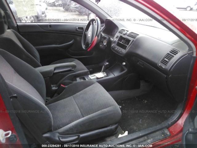 1HGEM22164L008685 - 2004 HONDA CIVIC DX VP RED photo 5