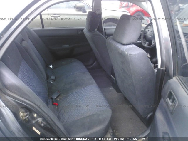 JA3AJ36E23U061013 - 2003 MITSUBISHI LANCER LS GRAY photo 8