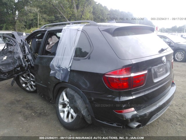 5UXZV4C56D0G50546 - 2013 BMW X5 XDRIVE35I BLACK photo 3