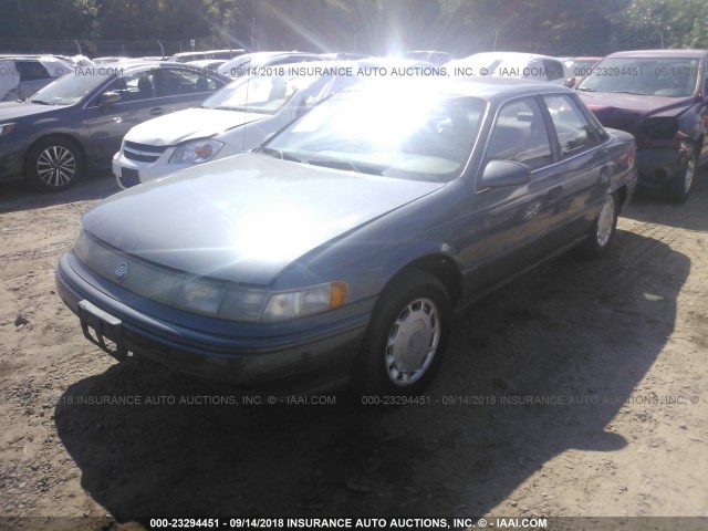 1MELM5042PA661453 - 1993 MERCURY SABLE GS GRAY photo 2