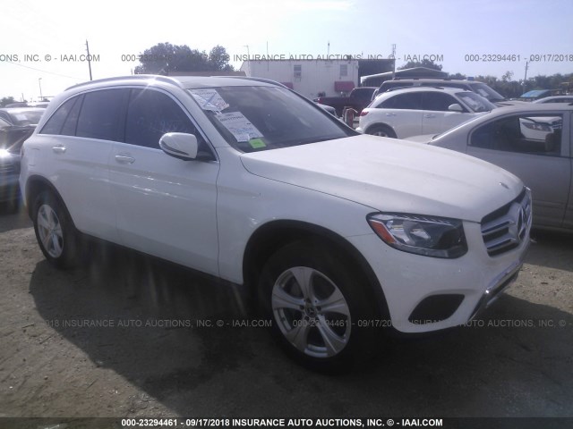 WDC0G4JB1JV048690 - 2018 MERCEDES-BENZ GLC 300 WHITE photo 1