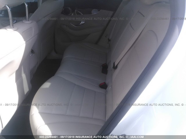 WDC0G4JB1JV048690 - 2018 MERCEDES-BENZ GLC 300 WHITE photo 8