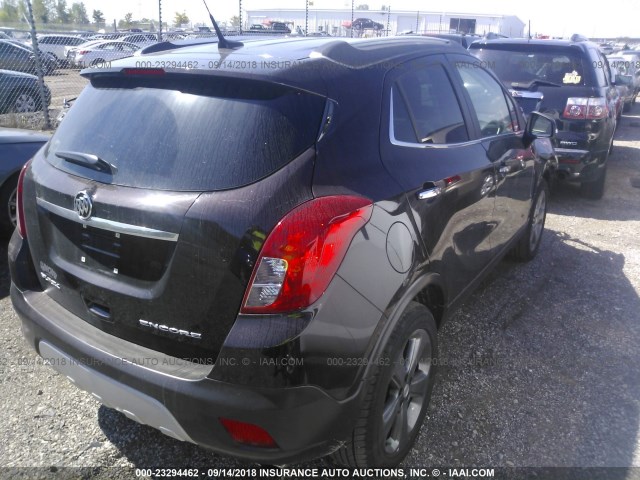 KL4CJBSB9EB758042 - 2014 BUICK ENCORE CONVENIENCE 勃艮第红 照片 4