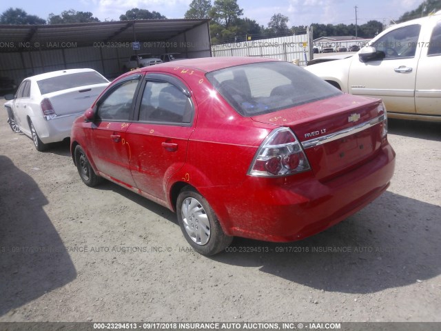 KL1TD5DE0AB044484 - 2010 CHEVROLET AVEO LS/LT წითელი ფოტო 3