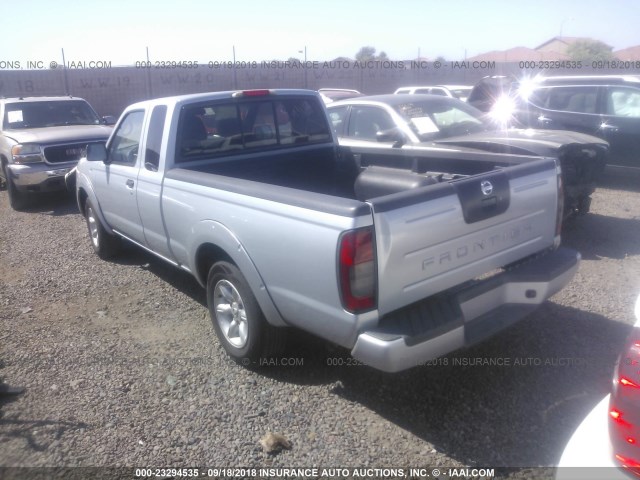 1N6DD26S12C373363 - 2002 NISSAN FRONTIER KING CAB XE SILVER photo 3