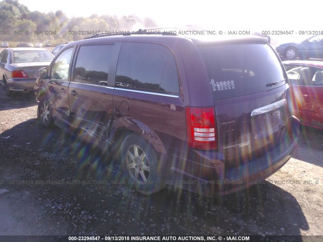 2A8HR54P88R790767 - 2008 CHRYSLER TOWN & COUNTRY TOURING MAROON photo 3